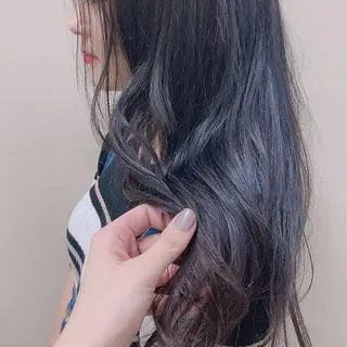 ロング カラー ayaka 縮毛矯正レイヤーのヘアスタイル