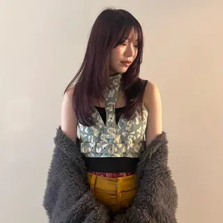 ロング カラー 似合わせ 垢抜け🌟 AKINOのヘアスタイル