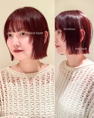 ショート カラー 松本優香/ボブ/ダ ブルカラー/髪質改善のヘアスタイル