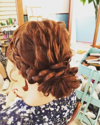ショート ミディアム セミロング ロング カラー パーマ ヘアアレンジ 早朝✨ヘアセット 着付け/清水玲歌のヘアスタイル