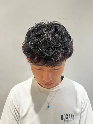 パーマ メンズ 🟦メンズ特化🟦 たかしま　あさひのヘアスタイル