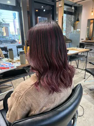 セミロング 《nico》 髙橋秋花🖤🧡のヘアスタイル