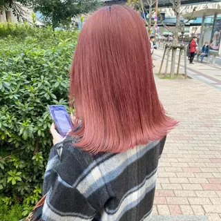 ミディアム カラー 🧡色落ちまで2度綺 麗なカラー🧡ヨシキのヘアスタイル