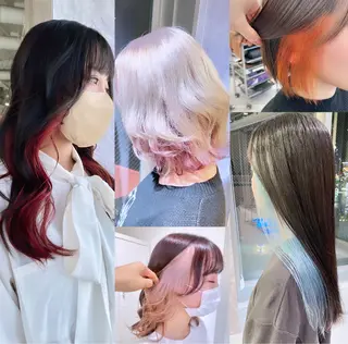 ミディアム カラー 🎗副店長/井上 竜 ブリーチ指名No.1のヘアスタイル