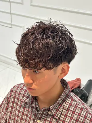 ショート パーマ メンズ メンズパーマ特化 /平松秀門のヘアスタイル