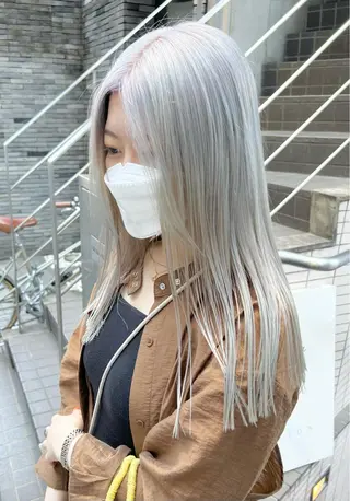 ミディアム カラー パーマ ヘアアレンジ メンズ キッズ ネイル マツエク・マツパ アイブロウ ブリーチ　ハイトーン 特化🌈フジタハルキのヘアスタイル