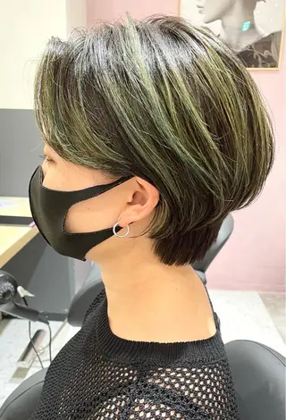 ショート カラーモデル募集中 美容室ハピスのヘアスタイル