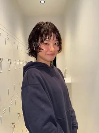 ショート パーマ 似合わせボブ/ 大人ボブ🩵しおのヘアスタイル