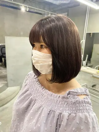 ミディアム カラー 前橋 姫奈のヘアスタイル