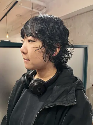 ショート パーマ 暖色/パーマ 🌼クニトウメイのヘアスタイル