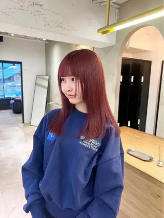 セミロング カラー 透明感カラー /Shizuki🦤のヘアスタイル