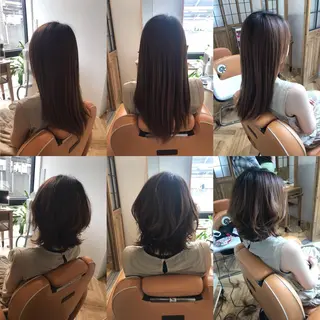 ミディアム ✂︎ショート、ボブ、 レイヤー🩵YUMIのヘアスタイル