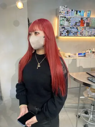 ロング カラー 前橋 姫奈のヘアスタイル