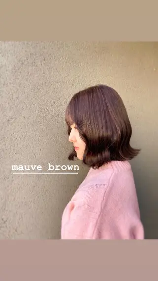 ミディアム カラー 韓国風・透明感カラー 💫ami💫のヘアスタイル