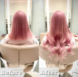 ロング カラー ✨️韓国風カラー✨️ 最高級エクステ✨️のヘアスタイル