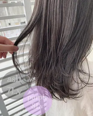 ミディアム カラー ヘアアレンジ Zina福岡天神🪞 髪質改善🪞レイヤーのヘアスタイル