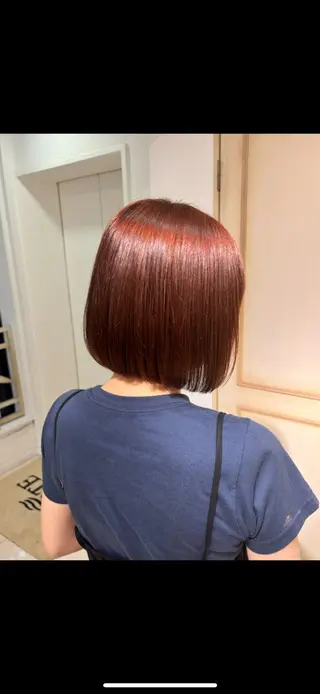 ミディアム カラー 🤎韓国ヘア ベージュ まゆか🤎のヘアスタイル