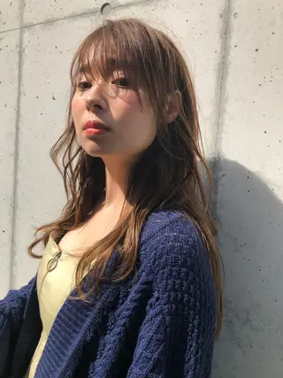 ロング カラー パーマ 似合わせレイヤー 🇰🇷荒木洋文のヘアスタイル