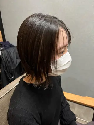 ショート カラー パーマ ヘアアレンジ メンズ キッズ ネイル マツエク・マツパ アイブロウ 久木原 ゆりのヘアスタイル