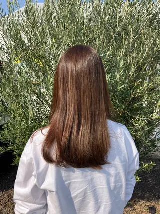 ロング カラー 【ツヤ髪特化】 スズキアキエのヘアスタイル