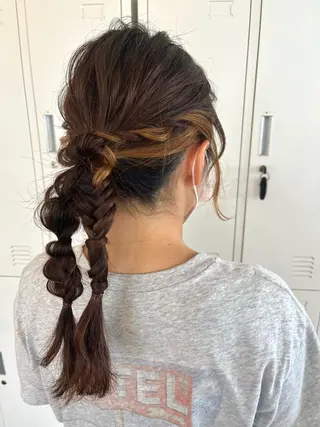 セミロング ヘアアレンジ Emma ecole所属・Emma ecole /栄/RIOのヘアスタイル