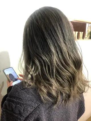 セミロング カラー 🌸髪質改善特化🌸 店長　ゆうやのヘアスタイル