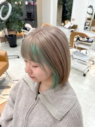 ミディアム カラー Nanaho OROモデル募集中♡のヘアスタイル