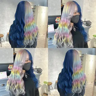 ロング カラー ブリーチ&エクステ 🥀ケアカラー特化のヘアスタイル