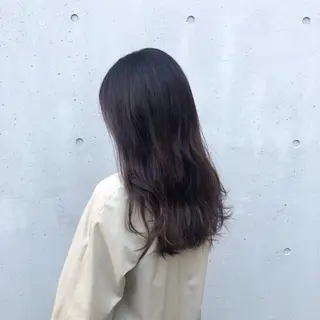 ロング カラー 酸性縮毛矯正🧴韓国 レイヤー/髪質改善のヘアスタイル