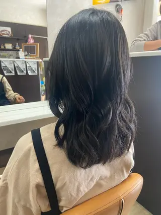 セミロング 千上 結希奈のヘアスタイル