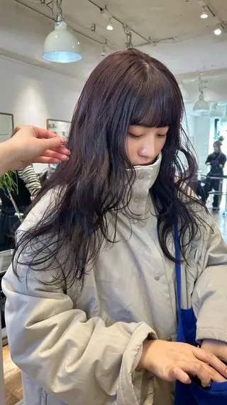 ロング カラー じゅわっと暖色カラー 🍊Moemiのヘアスタイル