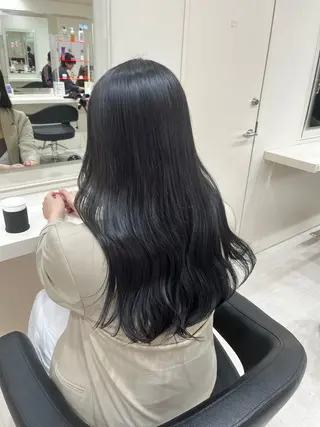セミロング カラー ヘアアレンジ 韓国レイヤー&ピンク 艶髪🩶maikoのヘアスタイル