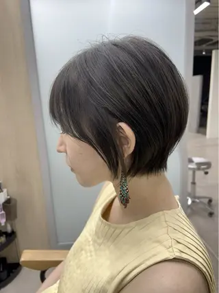 ショート カラー メンズ レイヤー ウルフ 弓木啓輔のヘアスタイル