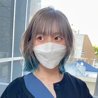 カラー エクステ・レイヤ ーカット松下宗翔のヘアスタイル