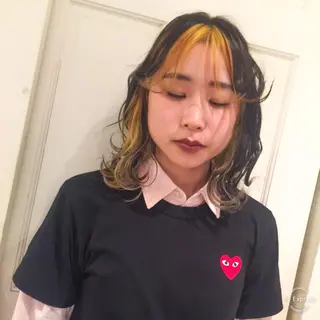 ミディアム カラー ブリーチ難民の救世主 サロンINK.渋谷のヘアスタイル