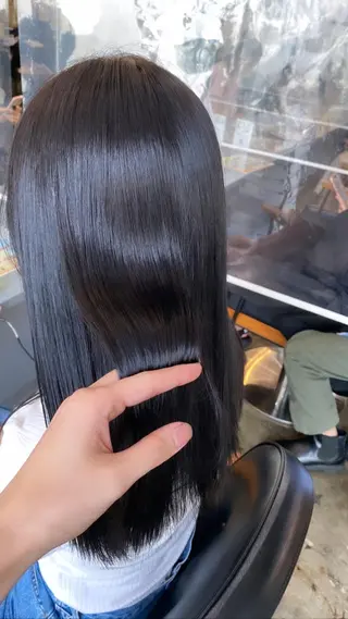 セミロング カラー ✂韓国レイヤー 🦋みやび🪽のヘアスタイル