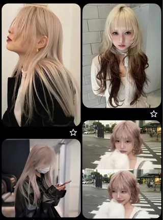 セミロング Kawaguchi Ryuのヘアスタイル