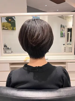 ショート カラー カット/パーマ たるみことりのヘアスタイル