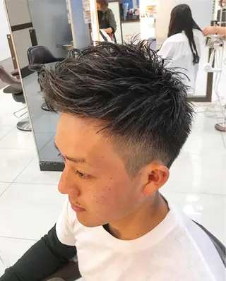 ショート パーマ メンズ 🟦メンズパーマ🟦 横浜駅｜小上馬淳司のヘアスタイル