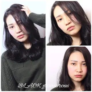 ロング カラー パーマ 安達 俊亮のヘアスタイル