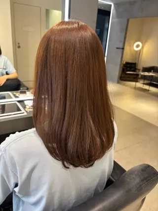 ミディアム KAREN（ému） 伏見/カットモデルのヘアスタイル