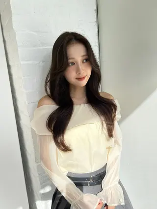 ロング 映える顔まわり/前髪 特化 💗 ユキマのヘアスタイル