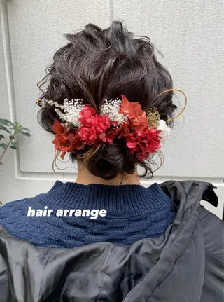 ミディアム カラー ヘアアレンジ 🌟アレンジが似合う カラー🌟Rumiのヘアスタイル