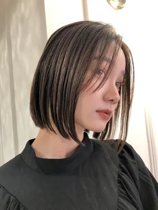ミディアム カラー ✨コテ巻き風パーマ ✨川合佑哉のヘアスタイル