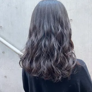 セミロング パーマ 【表参道】Ruri デジタルパーマのヘアスタイル