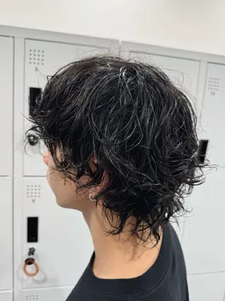 パーマ メンズ 八木菜美 似合わせ/ニュアンスのヘアスタイル