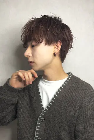 メンズ 波巻きスパイラル 近藤剛　浦和のヘアスタイル