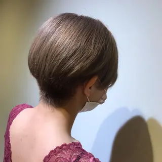 ショート 🎀𝑴𝑰𝑯𝑶 長岡/ケアカラー🎀のヘアスタイル