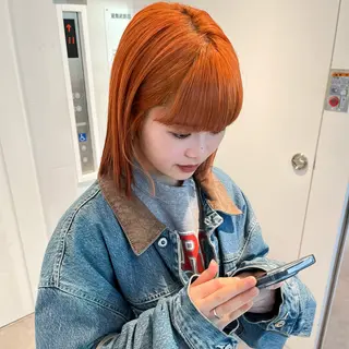 ショート カラー 艶髪✨×顔周りカット 🧚ナツホのヘアスタイル