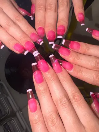 ネイル 33nail✴️栄 スミレ❇️Gel-xのネイルデザイン